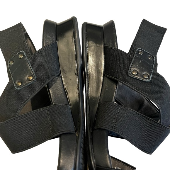 Stuart Weitzman Guybands Black Elastic Stretch Strappy Sandals, Sz 6 - Picture 7 of 16
